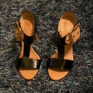 Black Patent Leather Sandal